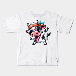 Dabbing Cow Kids T-Shirt